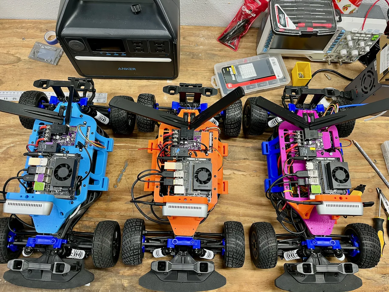 All three workbenches